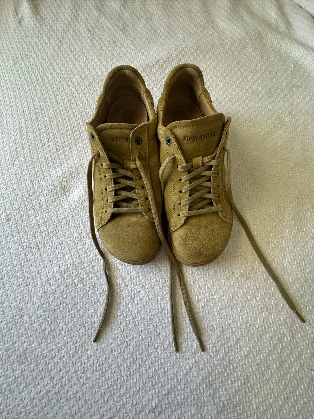 Birkenstock Women’s Suede Sneakers in Tan